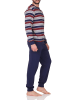 NORMANN Schlafanzug lang Pyjama Bündchen Kuschel interlock - 86910 in rot