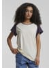Urban Classics T-Shirt in whitesand/purplenight