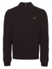 Threadbare Stehkragenpullover Swindon in schwarz-braun