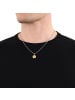Amor Kette mit Anhänger Edelstahl, IP Gold in Bicolor