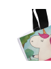 Mr. & Mrs. Panda Tote Bag Einhorn Ballerina Design mit Spruch in Weiß