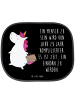 Mr. & Mrs. Panda Auto Sonnenblende Einhorn Koffer mit Spruch in Schwarz