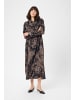 Kaffe Kleid KAjamie Loose fit in Brown Graphic Print