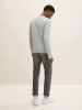 Tom Tailor Dünner Feinstrick Pullover Basic V-Ausschnitt Sweater in Hellgrau