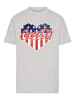 F4NT4STIC T-Shirt Coca Cola Americana in grau meliert