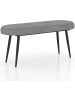 COSTWAY Polsterbank mit Kissen 113 x 40 x 48 cm in Grau