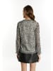 faina Damen Bluse Mit Leo-Print in Weiss Mehrfarbig