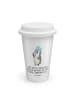 Mr. & Mrs. Panda To Go Becher Pinguin Duschen mit Spruch in Weiß