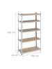 relaxdays Schwerlastregal in Silber - (B)100 x (H)180 x (T)40 cm