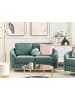Beliani 2-Sitzer Sofa TROSA in Grün/Gold - (W) 153 x (H) 88 x (L) 86 cm