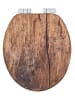 Wenko WC-Sitz Mod. Rustic Braun, WC-Sitz Rustic Braun in Braun