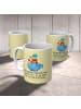 Mr. & Mrs. Panda Kindertasse Nachtfalter Schaumbad mit Spruch in Gelb Pastell