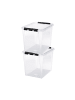 SmartStore 2er-Set Aufbewahrungsbox Classic Transparent 52L