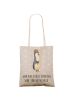 Mr. & Mrs. Panda Shopping Bag Wenn Papa es nicht reparieren kann... in Grau Pastell