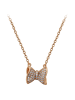 faina Women Chain Necklace With Bow Pendant in Rose Gold