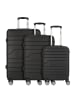 Bench Seattle 4 Rollen Kofferset 3-teilig in schwarz