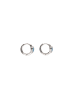myMo Women Hoop Earrings in Silver Turquoise