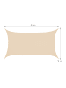 relaxdays Sonnensegel in Beige -  3 x 4 m