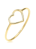Elli Ring 375 Gelbgold Herz in Gold