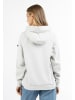 DreiMaster Damen Kapuzenpullover in Wollweiss Melange
