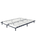 Beliani Freistehender Lattenrost COMBOURG in Schwarz - (W) 160 x (H) 18 x (L) 200 cm