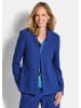 GOLDNER Kurzgröße:  Jerseyblazer Viskoseblazer in Piqué-Optik in royalblau