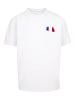 F4NT4STIC Heavy Oversize T-Shirt France Frankreich Flagge Fahne in weiß