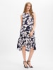 Olsen Kleid in marine weiß - 0001