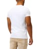 Joe Franks Joe Franks Joe Franks Herren Basic T-Shirt Kurzarm Druckknopf SMALL BUTTON in white
