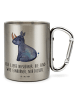 Mr. & Mrs. Panda Pott Einhorn Nashorn mit Spruch in Silber