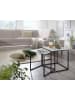KADIMA DESIGN Design Beistelltisch 2er Set Marmor Optik , Couchtisch 2 teilig