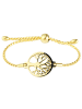 Adeliás Damen Armband aus Edelstahl 20 cm in gold
