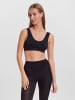 Vero Moda Bustier Ripp BH 2-er Pack Soft Cups ohne Bügel VMAGNES in Schwarz