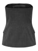 ONLY Tüll-Top in Dark Grey Melange