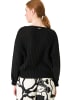 Zero  Grobstrickpullover mit U-Boot Ausschnitt in Black Beauty