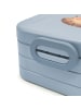 Mr. & Mrs. Panda Lunch Box Igel Wein Motiv mit Spruch in Blau Pastell