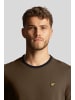 Lyle & Scott T-Shirt in Oliv/Tiefschwarz