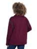 Ulla Popken Sweatshirt in dunkel weinrot