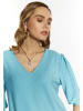 faina Damen Glitzershirt in Aqua