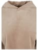 Urban Classics Urban Classics Damen Ladies Cropped Velvet Oversized Hoody in softtaupe