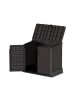 VCM  StoreAway Mülltonnenbox Gartenhaus 850 L in Braun