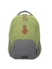 travelite Basic Rucksack 45 cm Laptopfach in karo grün