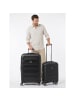 Delsey Meteor 4-Rollen Kofferset S+L mit Dehnfalte deep black