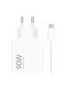 xiaomi HyperCharge 90W USB A Ladegerät mit USB C Kabel Weiß