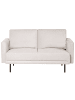 Beliani 2-Sitzer Sofa BREDA in Beige/Schwarz - (W) 150 x (H) 85 x (L) 85 cm