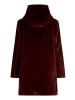 Betty Barclay Plüschjacke mit Kapuze in dunkelrot