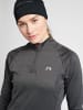 Newline Reißverschluss Sweatshirt Raglanärmel Women 1/2 Damen in FORGED IRON MELANGE