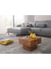 KADIMA DESIGN Beistelltisch Massivholz Wohnzimmertisch 44 x 44 x 30 cm in Massivholz