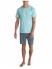 Calida Pyjama kurz für Herren in blau