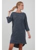 Oxmo Sweatkleid OXBinala 21800045-ME Damen Sweat Kleid mit Fledermausärmeln in Blau